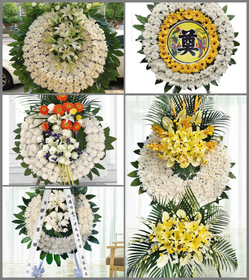 山东青岛平度市云山镇石柱洼村花圈速递